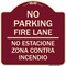 Signmission No Estacione Zona Contra Incendio Heavy-Gauge Aluminum Architectural Sign, 18" H, BU-1818-23848 A-DES-BU-1818-23848 - alternate 1